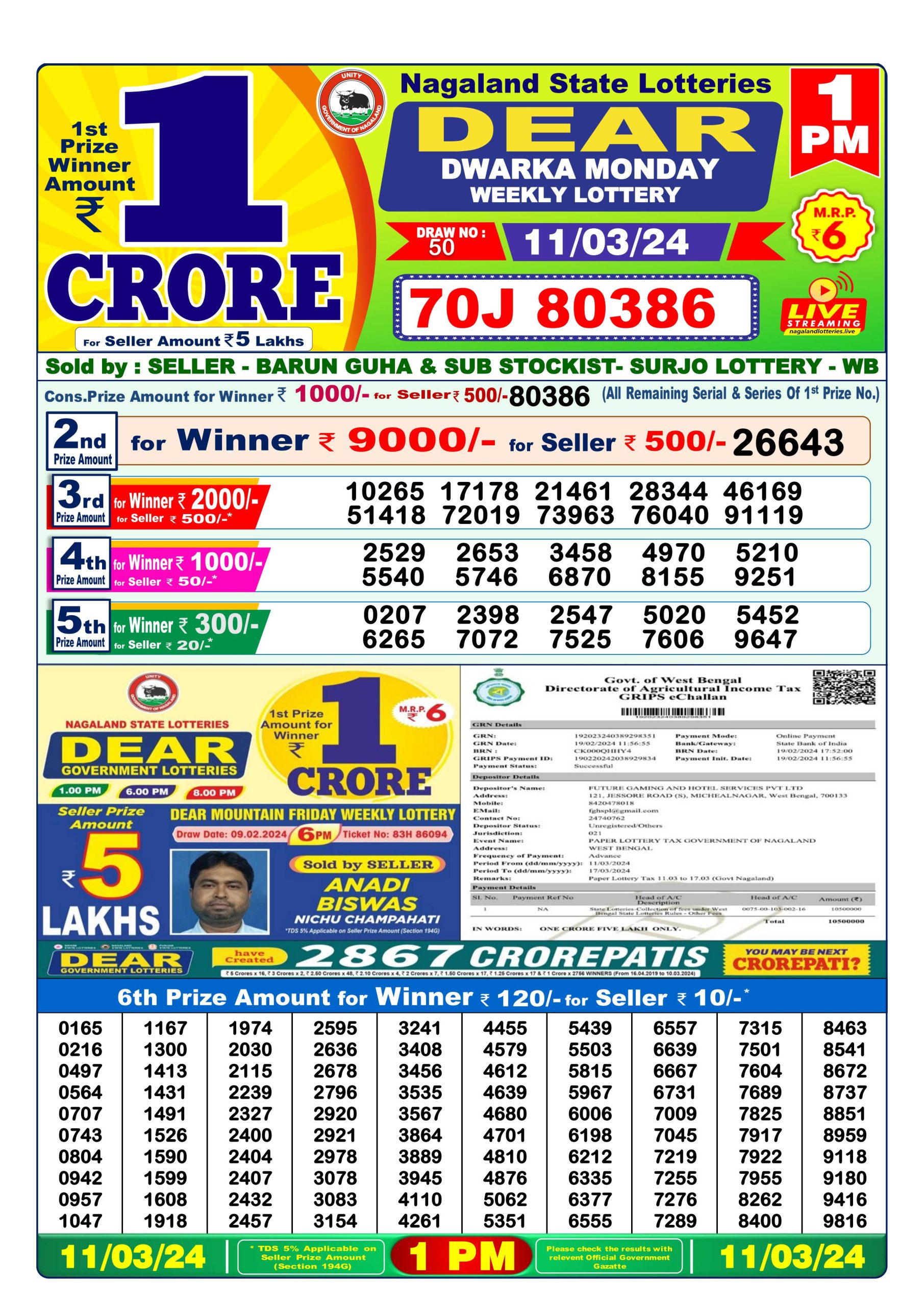 Maryland Lottery Post Results 72 - q03sdf3