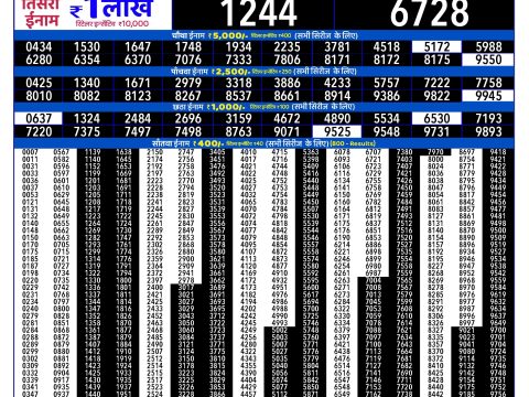 Rajshree 300 Monthly Lottery Result 15 September 2026